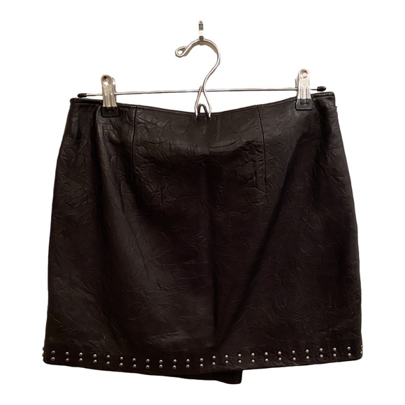 Joie Leather Mini Skirt. Sz4 - Picture 2 of 3
